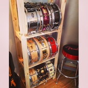 31st May 2015 - Snare drum shelving