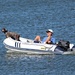 Our Neighbor's Daily Cruise Around the Lagoon With His Dog by markandlinda