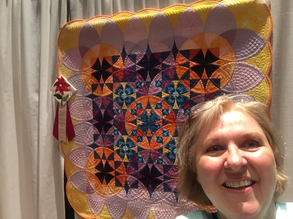 Selfie with one of my quilts by margonaut