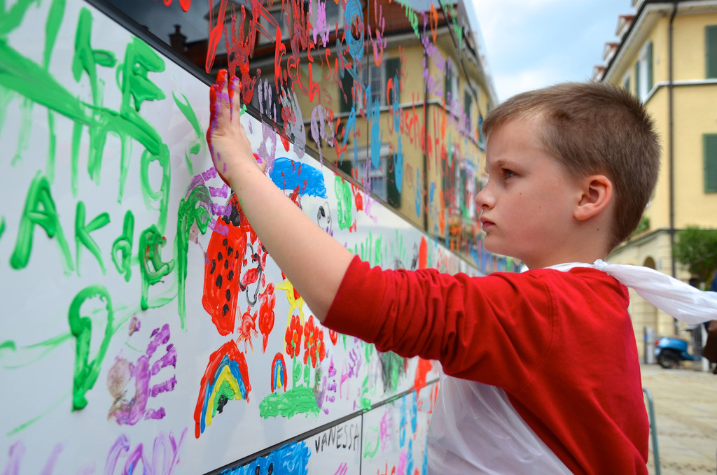 Paint a bus at KidsFest Ludwigsburg  by vera365