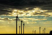19th Jun 2015 - Wind Turbines at dusk