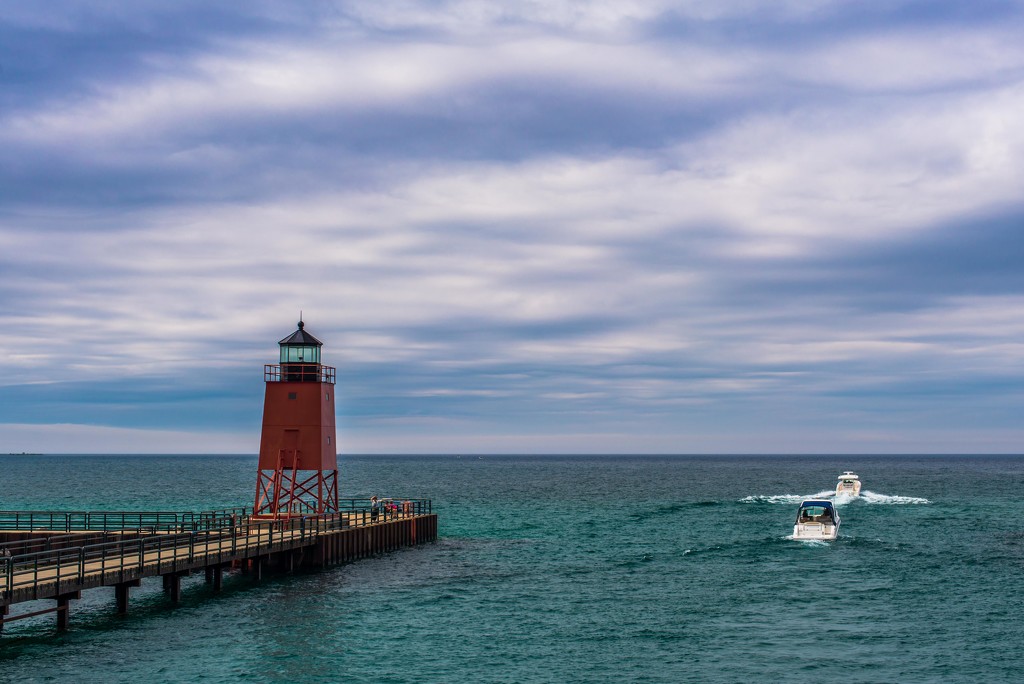 Leaving Charlevoix for Beaver Island by taffy