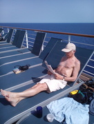 7th May 2015 - Mike enjoying the Mediterranean sun