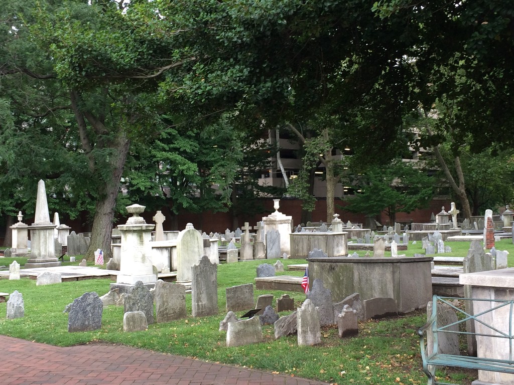 Cemetery where  Ben Franklin is buried by graceratliff