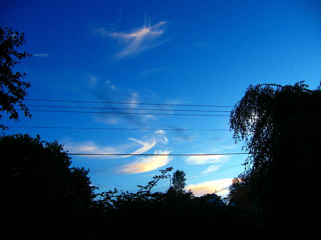 Summer evening sky by jeff