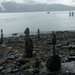 Cairns on the shore by wilkinscd