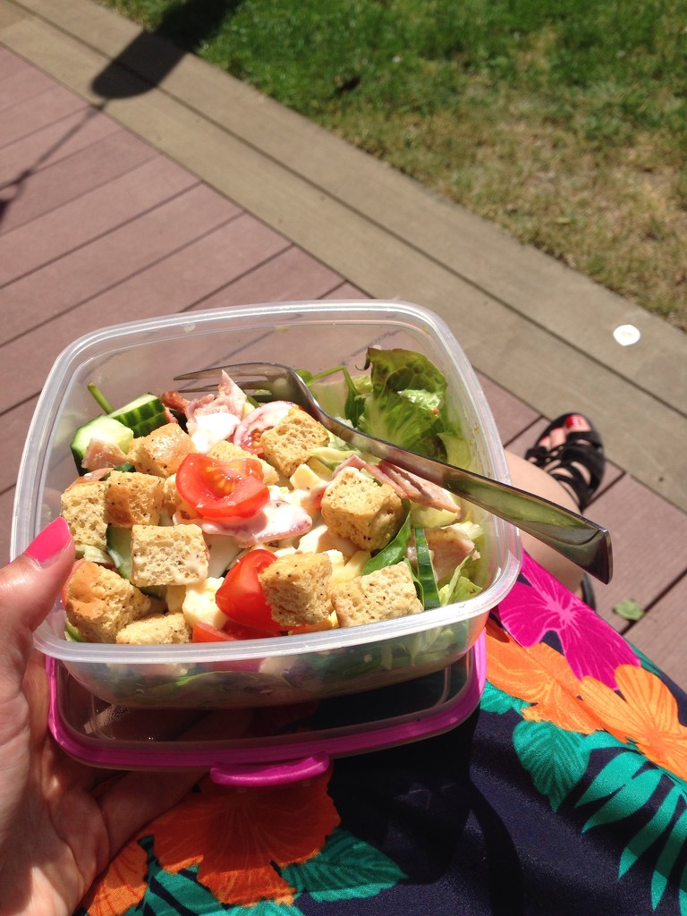 Salad and Sunshine for lunch! by bilbaroo
