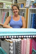 7th Jul 2015 - Choosing fabric for her baby girl's quilt!