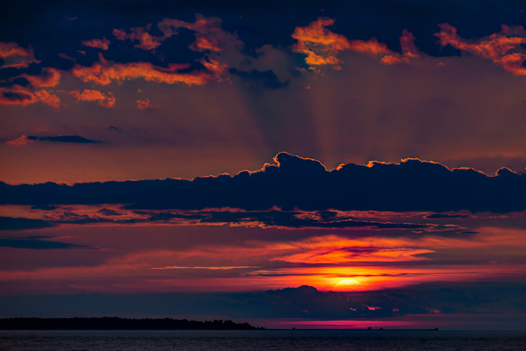 Beaver Island Sunset 8:27p.m. by taffy