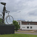 Biker statue in Hanko by annelis
