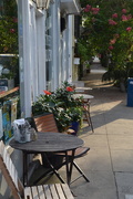 14th Jul 2015 - Sidewalk table for dining at the Queen Street Grocery, historic district, Charleston, SC