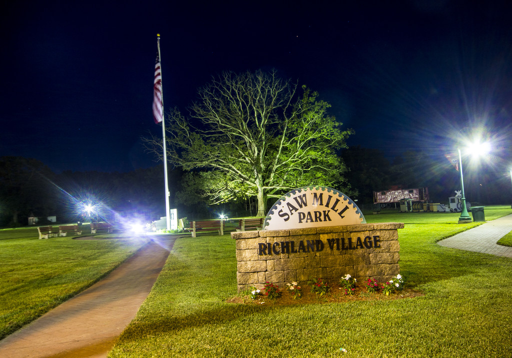 Saw Mill Park at Night by hjbenson