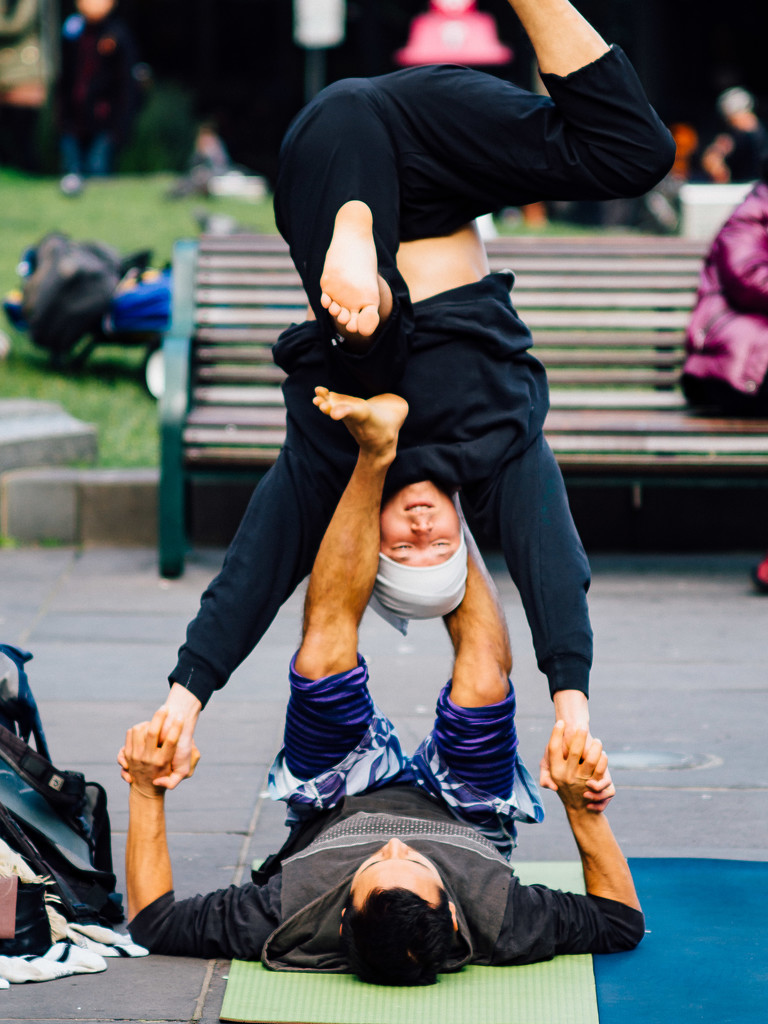 Street Yoga by robotvulture
