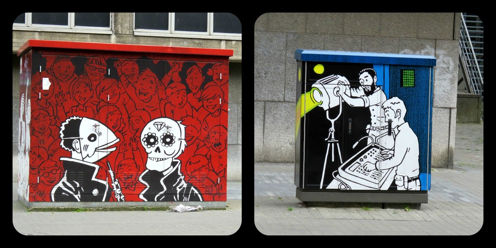 street art in Antwerp by cruiser