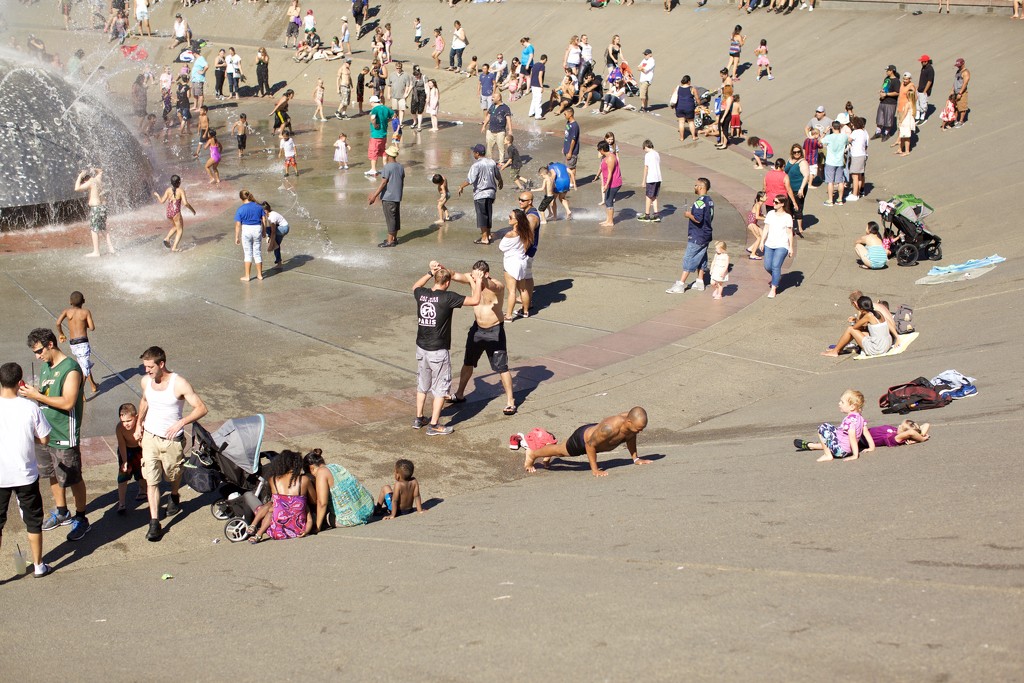 Seattle's Beach...Today It Was 90 Degrees At The Seattle Center! by seattle