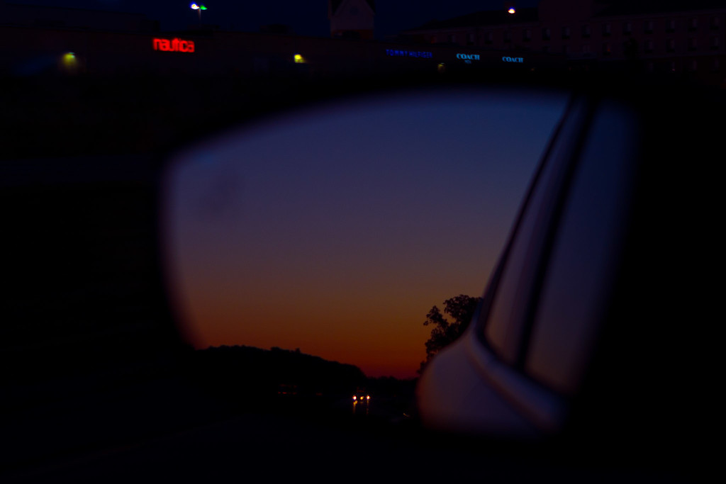 sunsets in the mirror are closer than they appear by jackies365