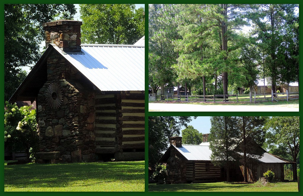 Log cabins in the pines by homeschoolmom