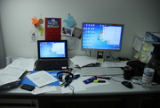 27th Jan 2015 - working after-hours in my messy desk :)