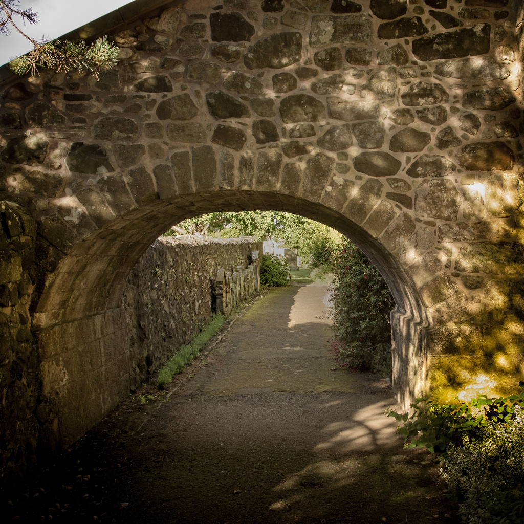 Entrance Path to 12th Century Church by frequentframes