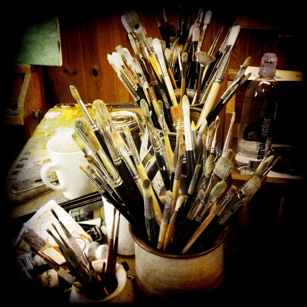Artist's brushes by jeffjones