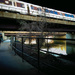 Four Mile Run Bridge with Metro and Bicycle by jbritt