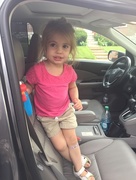 30th Jul 2015 - Insisted on getting out of the car through the front seat