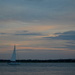 Sailboat at sunset, The Battery at the Ashley River, Charleston, SC by congaree
