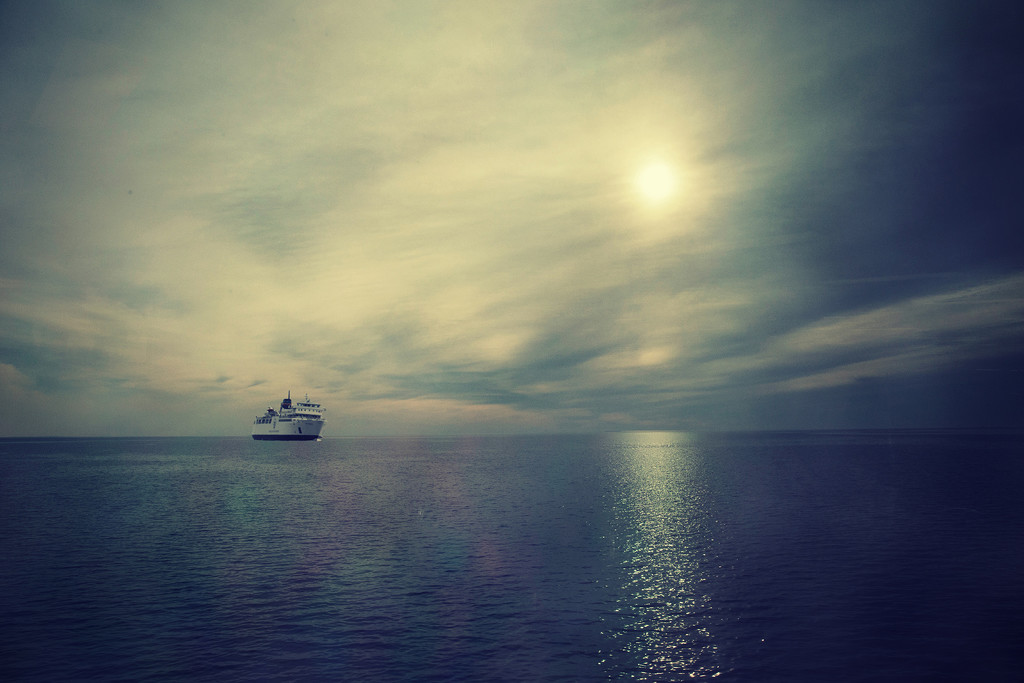 Misty Morning Ferry Crossing by pdulis