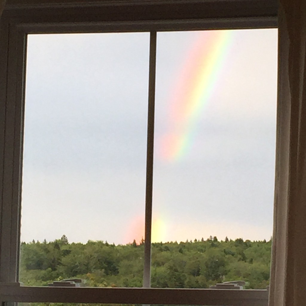 Rainbow through my window by berelaxed