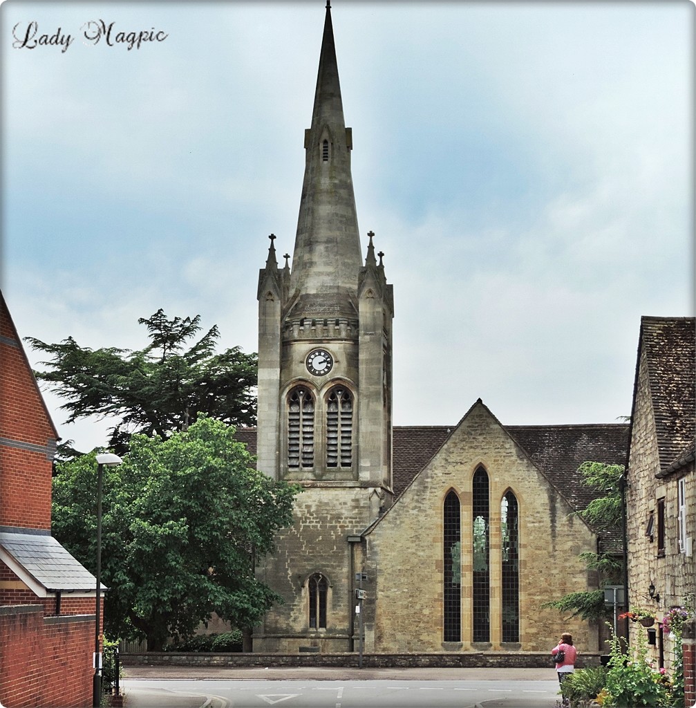 Church at the end of the road by ladymagpie