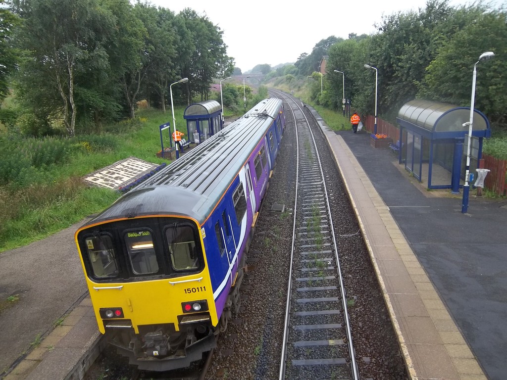 Train travelling to Blackburn. by grace55