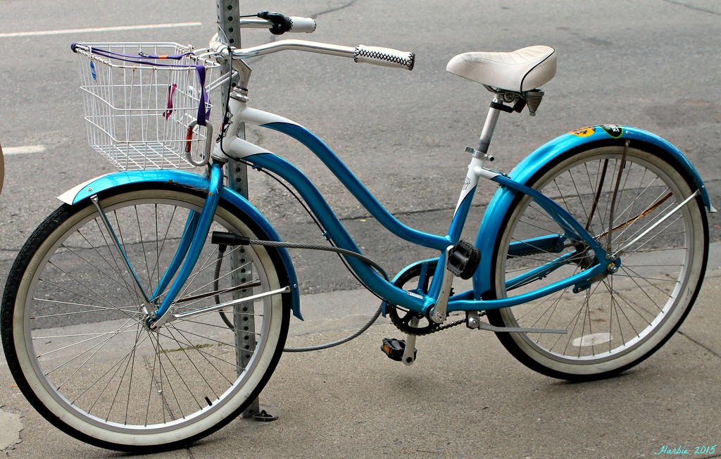 Electric Blue Bicycle by harbie