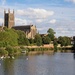 Worcester Cathedral from Bridge by jyokota