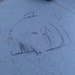 Sad face on a random table by nami