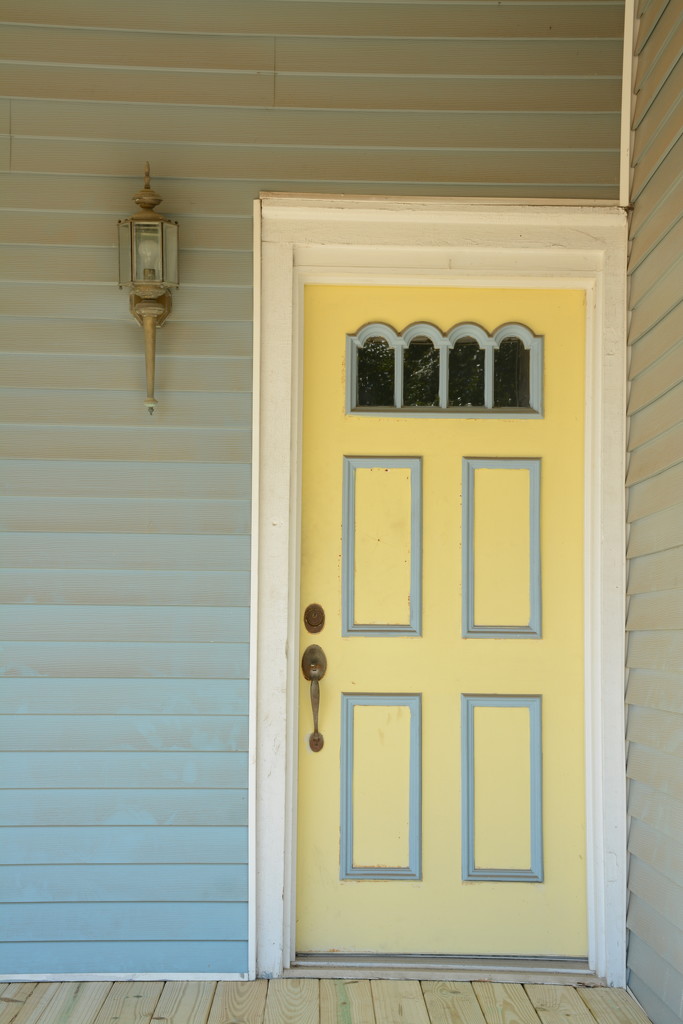 Yellow door by thewatersphotos