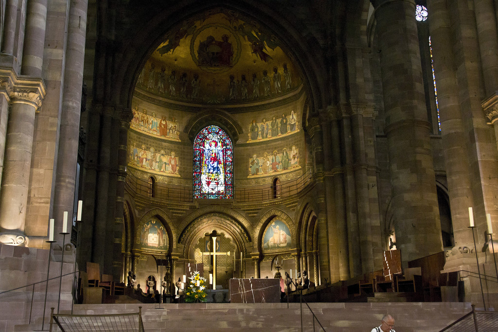 STRASBOURG CATHEDRAL – THE HIGH ALTAR by sangwann
