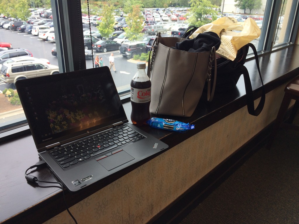 Temporary Office at Barnes and Noble by graceratliff