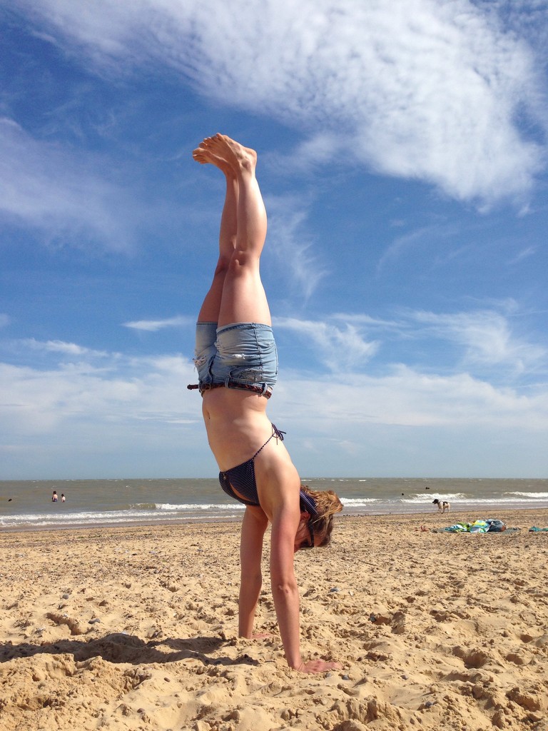 Handstands at Southwold by bilbaroo