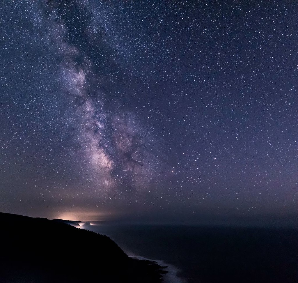 Square Milky way from Cape Perpetua  by jgpittenger