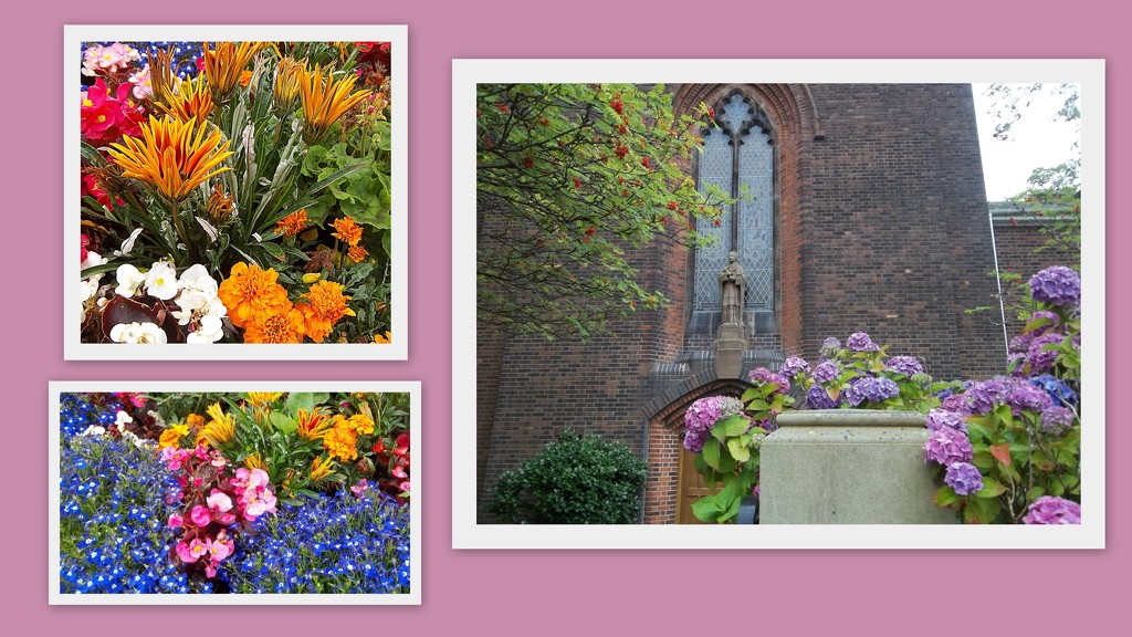 St. Charles Church and floral beauty. by grace55