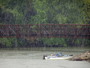 22nd Aug 2015 - Carlyle Bridge & Boat in a Storm