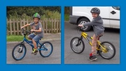 23rd Aug 2015 - My Grandsons learning to cycle.