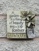 24th Aug 2015 - A little plaque on my garden wall  