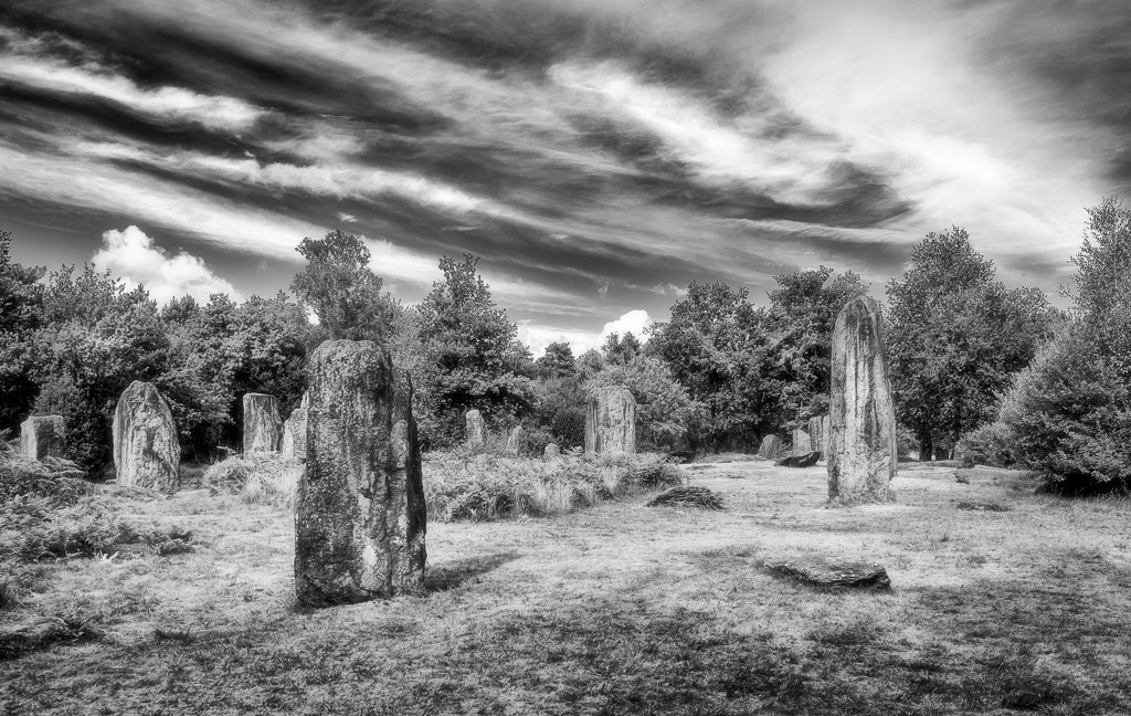 Standing Stones at Monteneuf by vignouse