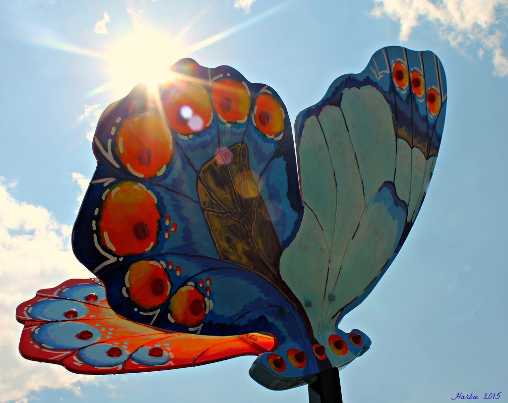 Butterfly Sculpture by harbie