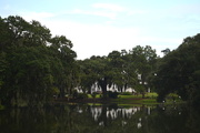 26th Aug 2015 - Lake, historic home and reflection, Charles Towne Landing State Historic Site, Charleston, SC