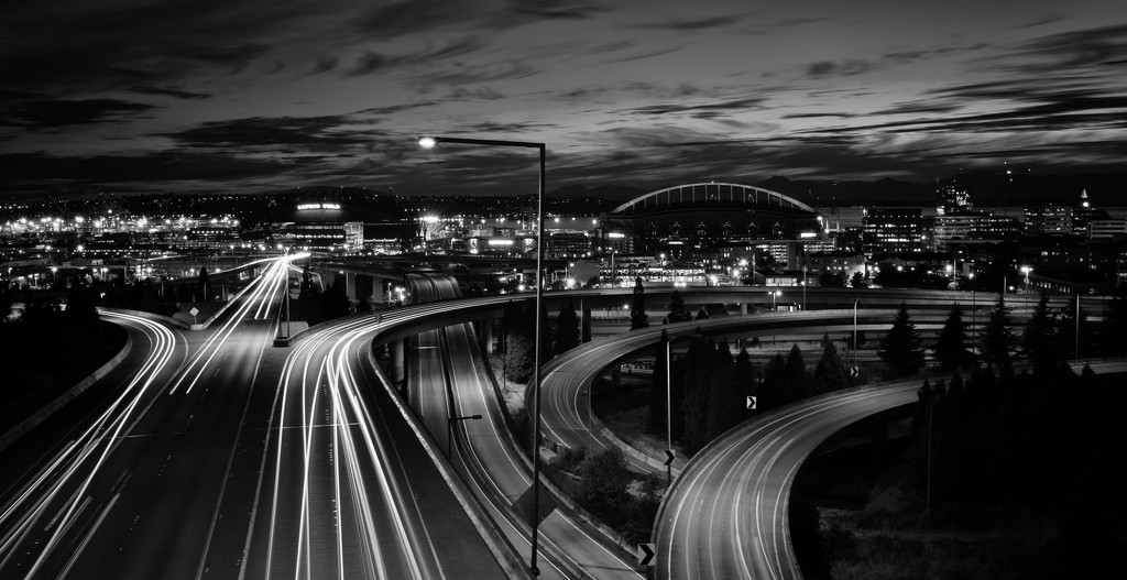 One more Light Trails Image from Seattle by epcello