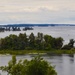 The US Channel of the St. Lawrence River at the 1000 Islands Bridge by frantackaberry