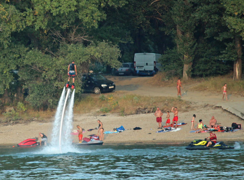 Flyboarding near Budapest, Hungary by annelis