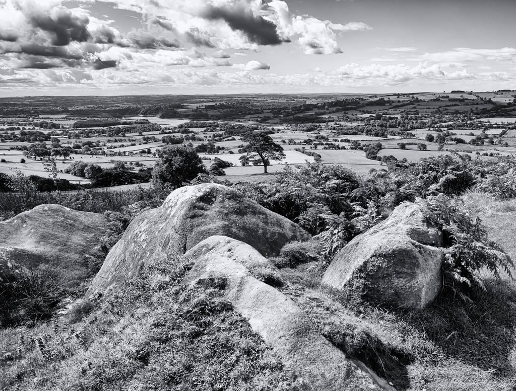 28th August 2015     - View from The Roaches B&W -1 by pamknowler